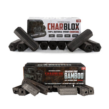 Load image into Gallery viewer, CHARBLOX Dual Pack Hardwood & Bamboo Ultra Premium Sustainable Grilling Charcoal