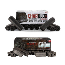 Load image into Gallery viewer, CHARBLOX Dual Pack Hardwood &amp; Bamboo Ultra Premium Sustainable Grilling Charcoal