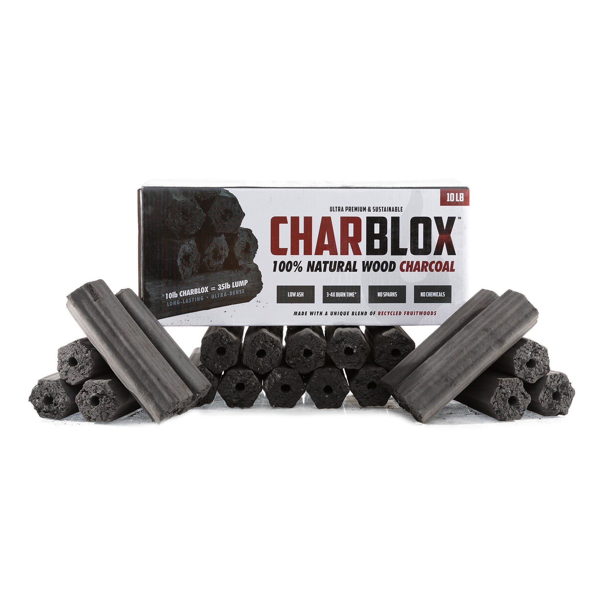 CHARBLOX Classic Hardwood Grilling Charcoal Logs – CHARBLOX