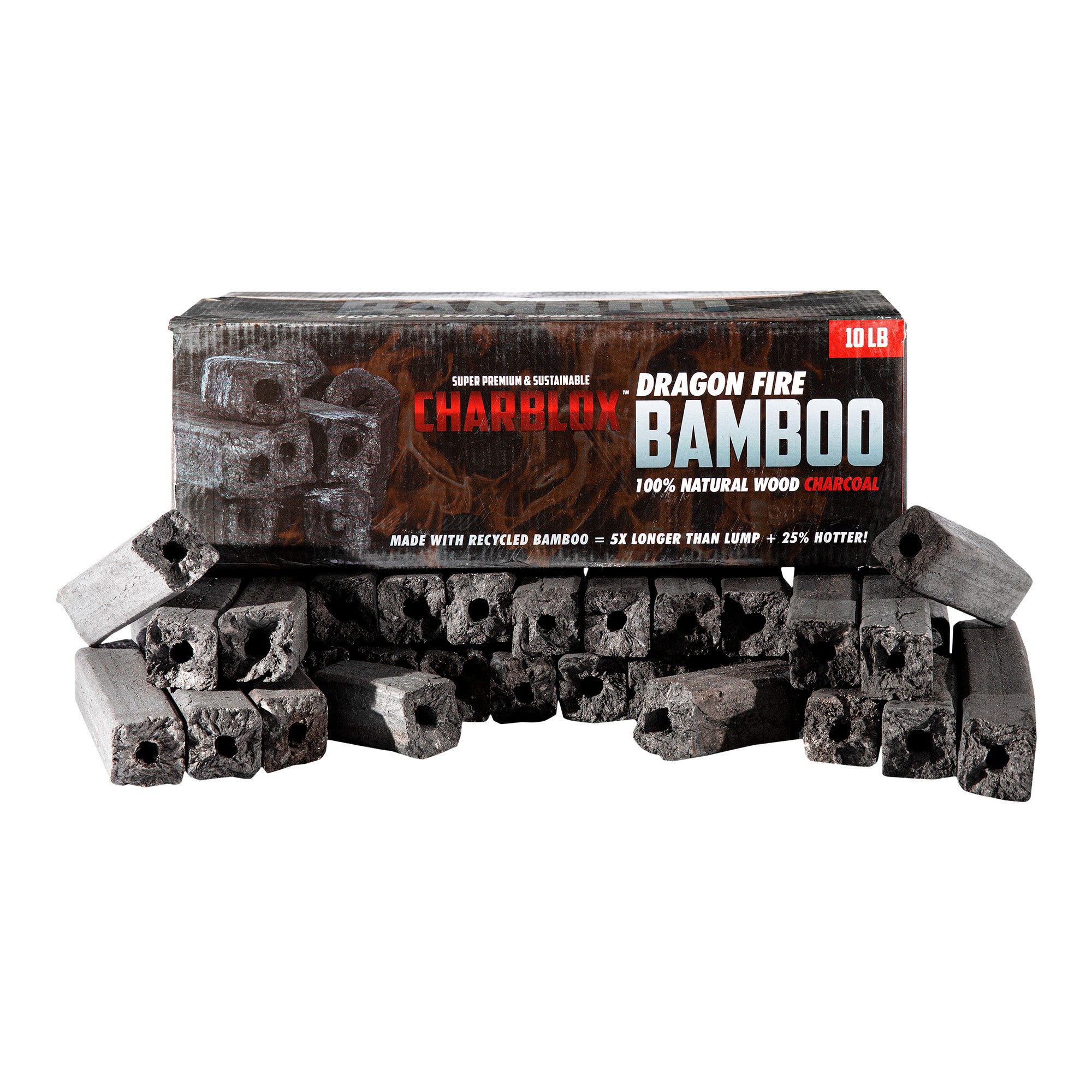 CHARBLOX Dragon Fire Bamboo Grilling Charcoal Logs – CHARBLOX
