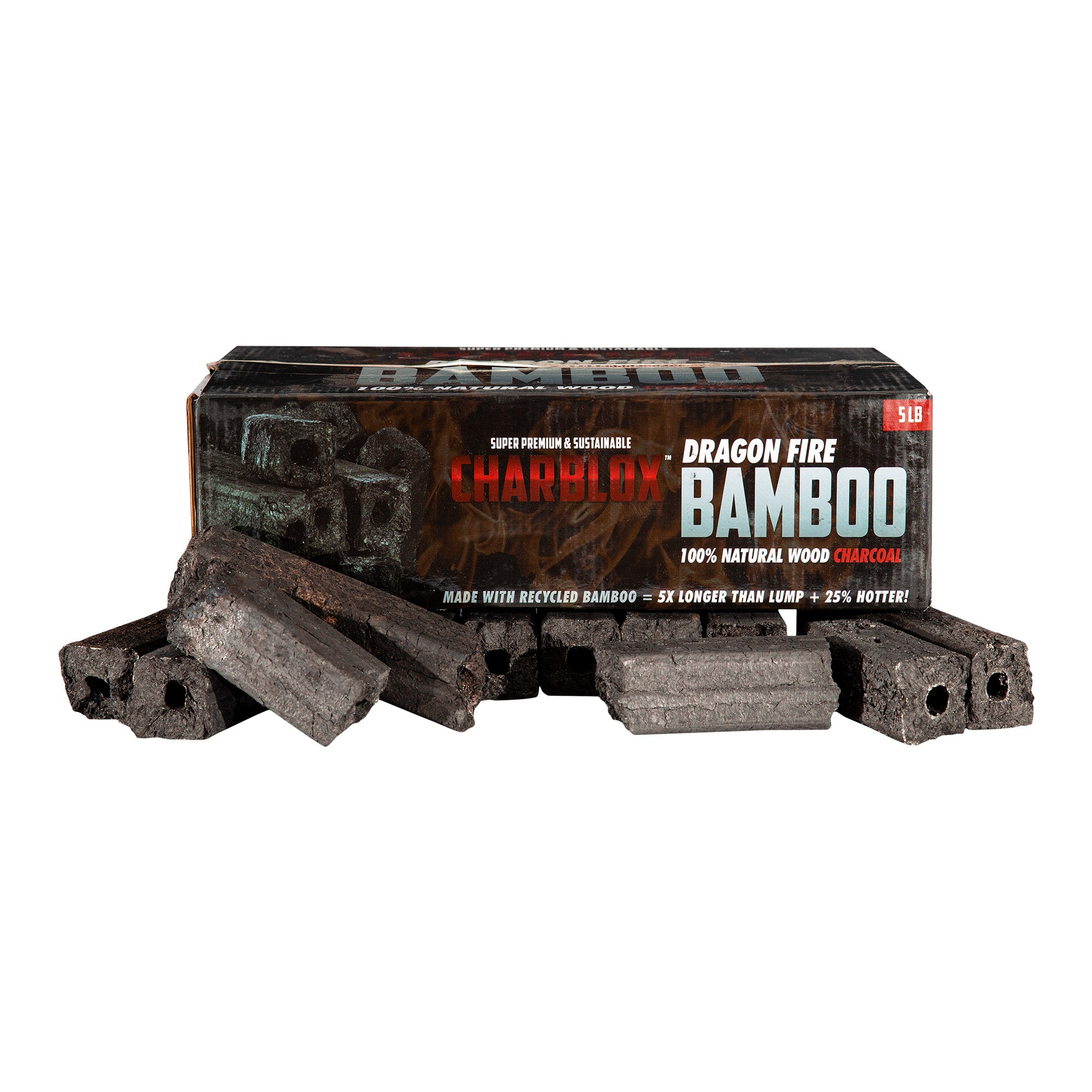 CHARBLOX Dragon Fire Bamboo Grilling Charcoal Logs – CHARBLOX